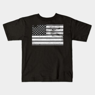 Black Stars and Stripes Facemask Kids T-Shirt